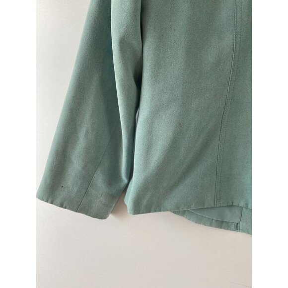 Proportion Petite Conrad C Women's Teal Blazer / Jacket with Zipper Size… - Picture 11 of 12